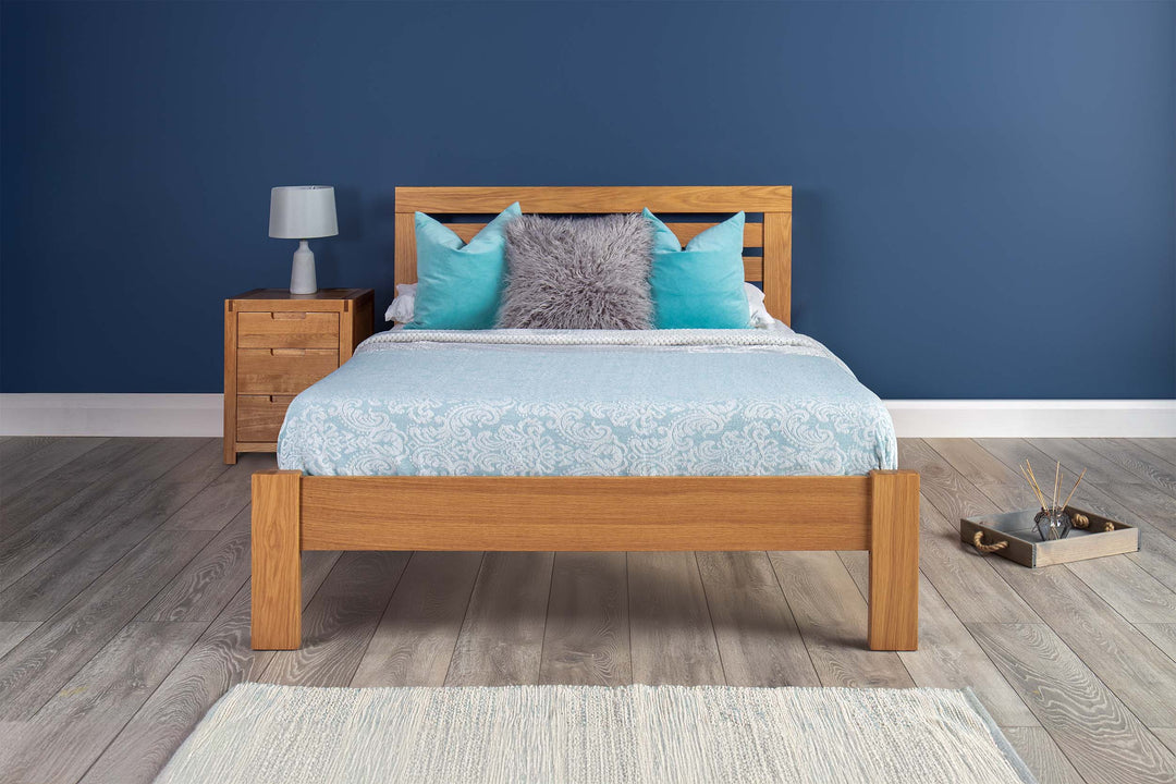 Goodwood Solid Natural Oak Bed Frame - 4ft Small Double - The Oak Bed Store