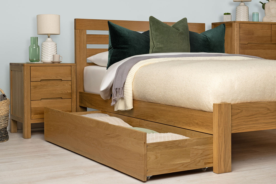 Goodwood Solid Natural Oak Bed Frame - 4ft Small Double - The Oak Bed Store