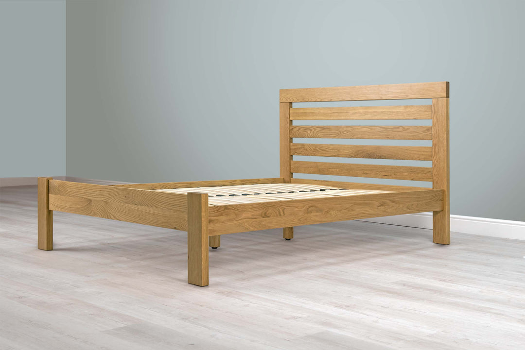 Goodwood Solid Natural Oak Bed Frame - 4ft6 Double - The Oak Bed Store