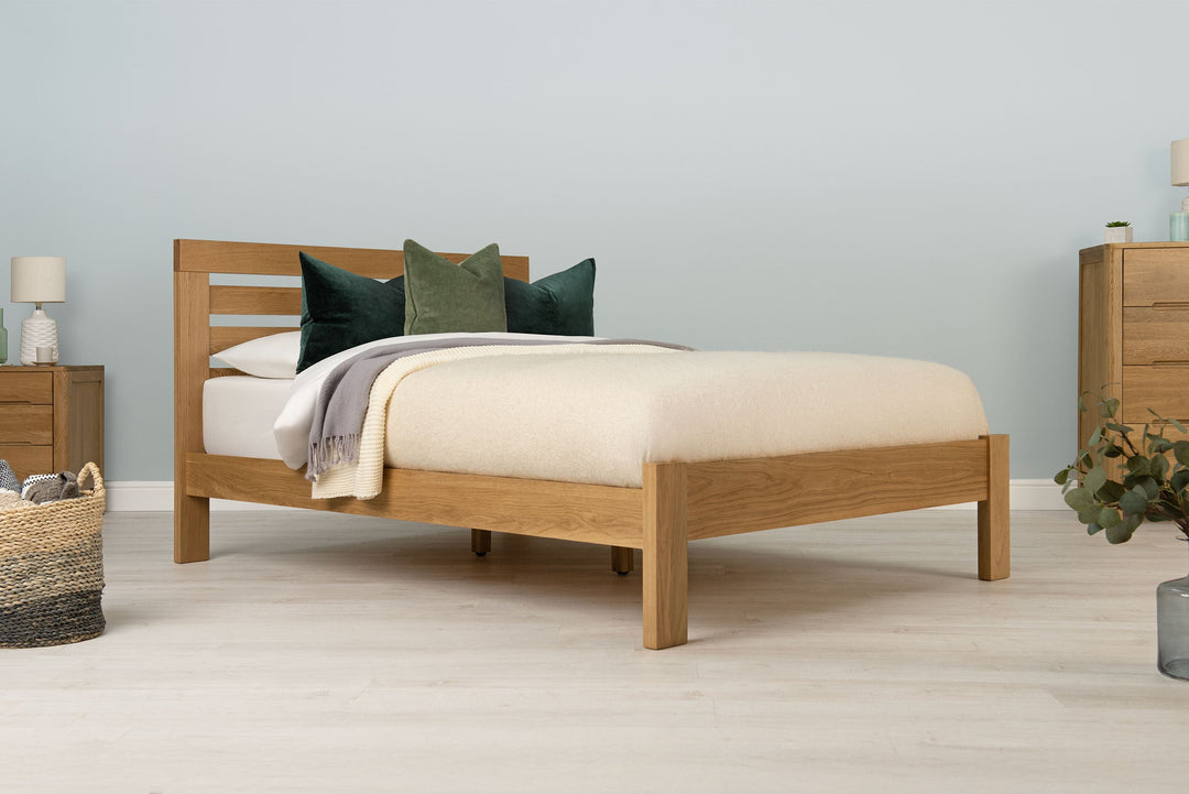Goodwood Solid Natural Oak Bed Frame - 5ft King Size - The Oak Bed Store