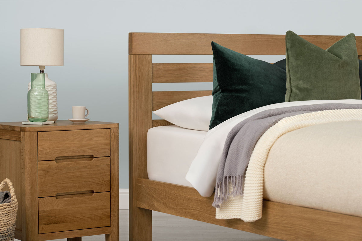 Goodwood Solid Natural Oak Bed Frame - 5ft King Size - The Oak Bed Store