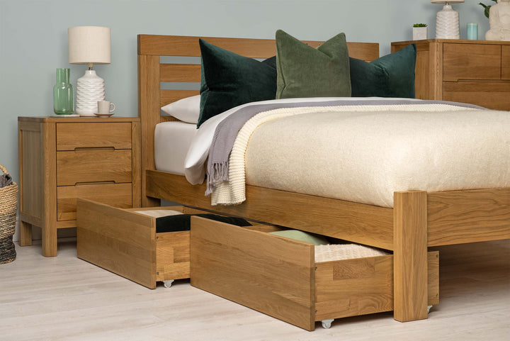 Goodwood Solid Natural Oak Bed Frame - 5ft King Size - The Oak Bed Store