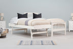 Heywood Soft White Solid Wood Guest Bed - 3ft Single - The Oak Bed Store