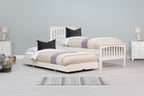 Heywood Soft White Solid Wood Guest Bed - 3ft Single - The Oak Bed Store