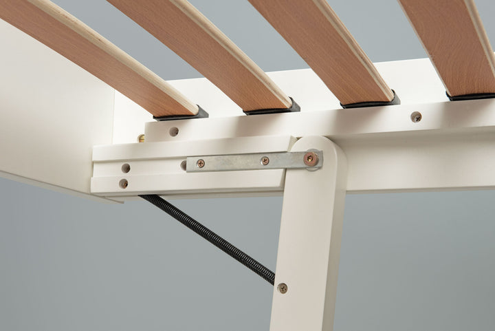 Heywood Soft White Solid Wood Guest Bed (Low Foot End) - 3ft Single - The Oak Bed Store