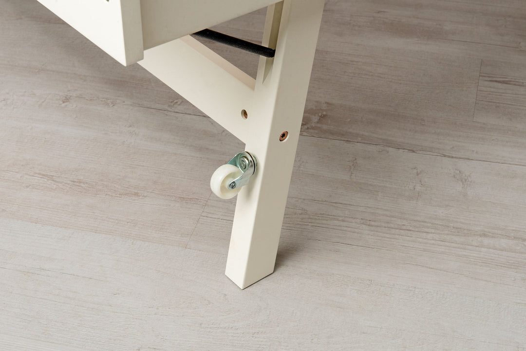 Heywood Soft White Solid Wood Guest Bed (Low Foot End) - 3ft Single - The Oak Bed Store