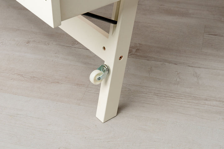 Heywood Soft White Solid Wood Guest Bed (Low Foot End) - 3ft Single - The Oak Bed Store