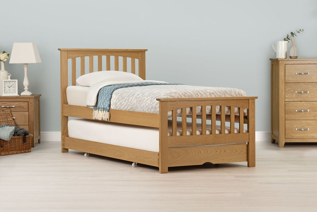 Heywood Solid Oak Guest Bed 3ft Single