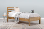Kensington Solid Natural Oak Bed Frame - 3ft Single - The Oak Bed Store