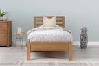 Kensington Solid Natural Oak Bed Frame - 3ft Single - The Oak Bed Store