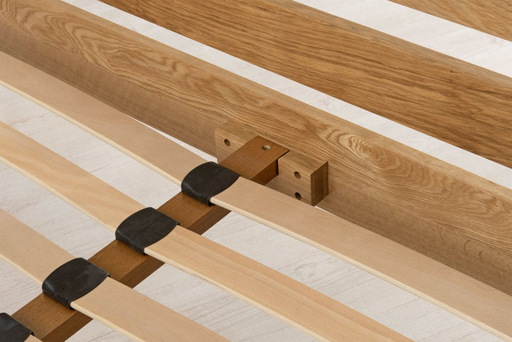 Kensington Solid Natural Oak Bed Frame - 4ft Small Double - The Oak Bed Store
