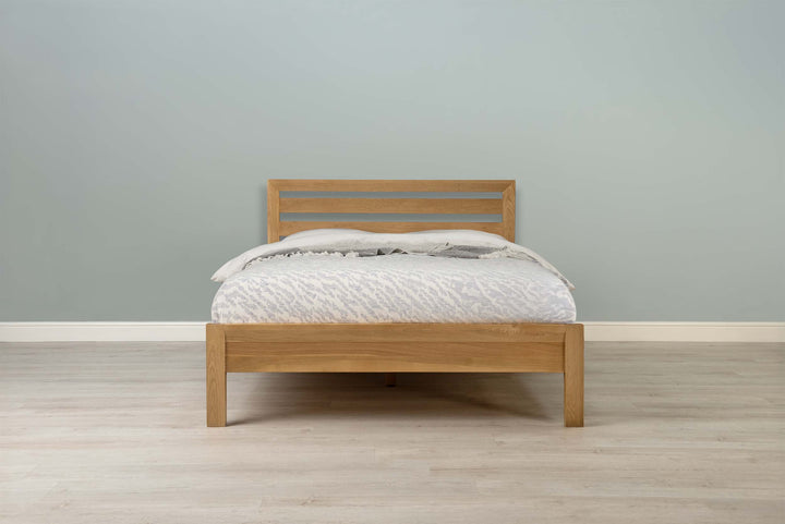 Kensington Solid Natural Oak Bed Frame - 4ft6 Double - The Oak Bed Store