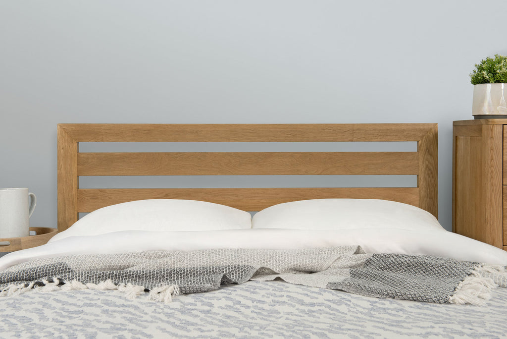 Kensington Solid Natural Oak Bed Frame - 5ft King Size - The Oak Bed Store