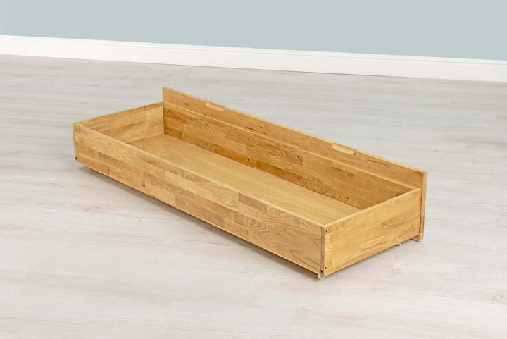 Large Natural Oak Under Bed Drawer - B GRADE (Set of 2) - The Oak Bed Store