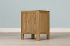 Natural Oak 2+1 Drawer Bedside Table - Style 1 - The Oak Bed Store