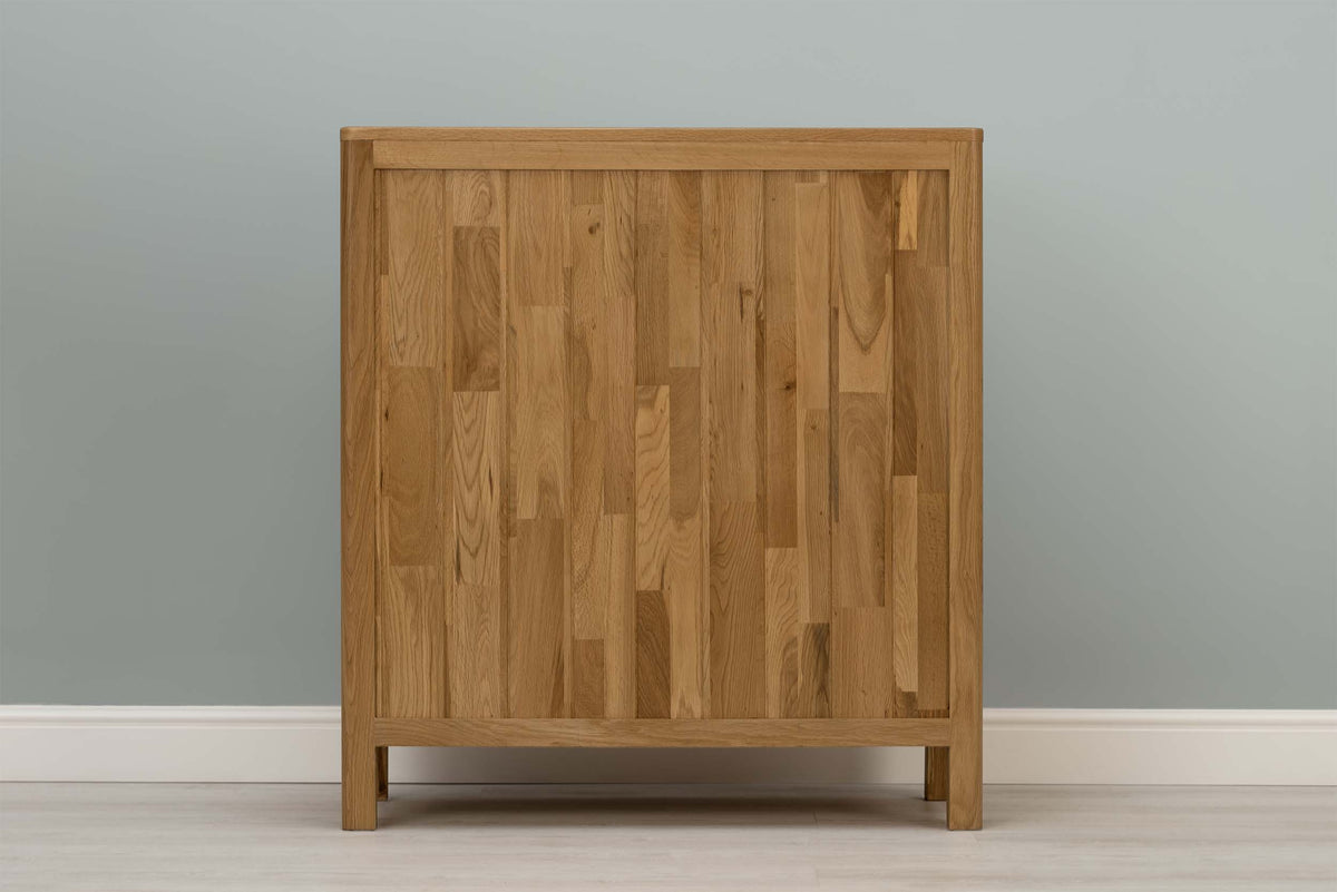 Natural Oak 4 Drawer Chest of Drawers - Style 1 - The Oak Bed Store