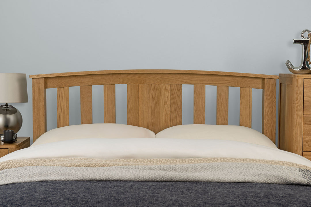 Royal Ascot Solid Natural Oak Bed Frame - 5ft King Size - The Oak Bed Store