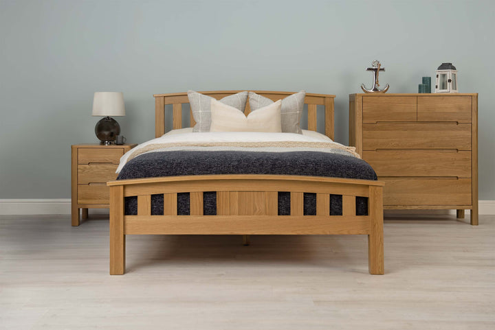 Royal Ascot Solid Natural Oak Bed Frame - 6ft Super King - The Oak Bed Store