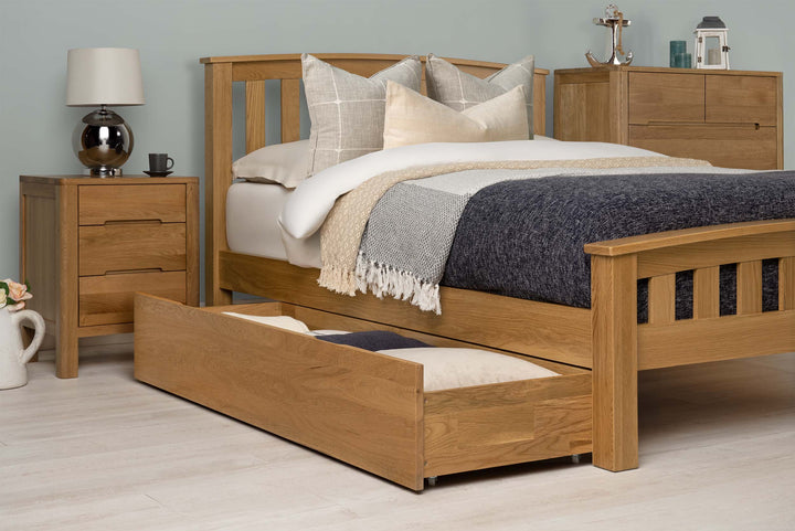 Royal Ascot Solid Natural Oak Bed Frame - 6ft Super King - The Oak Bed Store