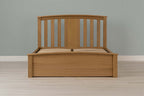Royal Ascot Solid Natural Oak Storage Bed Frame - 6ft Super King - The Oak Bed Store