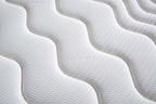 Close up of The Flow Drift Cloud 2000 mattress cashmere feel cover with soft textured quilting