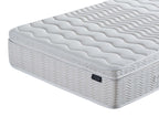 Close up of The Flow Drift Cloud 2000 mattress top corner showing quilted box top detail