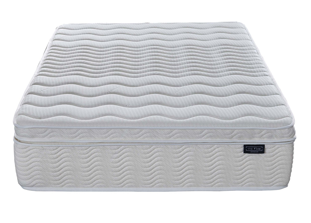 Front elevation of The Flow Drift Cloud 2000 mattress showing layered structure and stitching
