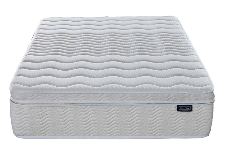 Front elevation of The Flow Drift Cloud 2000 mattress showing layered structure and stitching