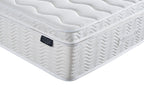 The Flow Drift Cloud 2000 mattress side panel with stitched detailing and brand label