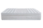 The Flow Drift Cloud 2000 mattress side view with integrated carry handles and quilted fabric