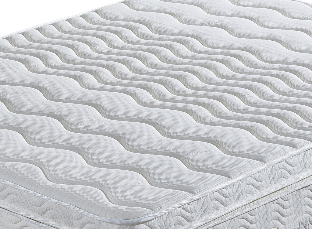 Top surface of The Flow Drift Cloud 2000 mattress with quilted box top and soft finish