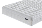 The Flow Drift Hybrid 2000 mattress close up of quilted euro top corner and stitching detail