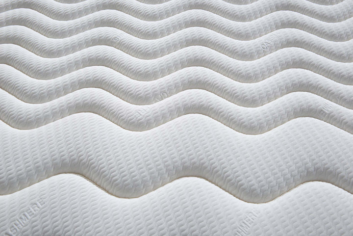 The Flow Drift Hybrid 2000 mattress top surface with quilted euro top and soft touch fabric
