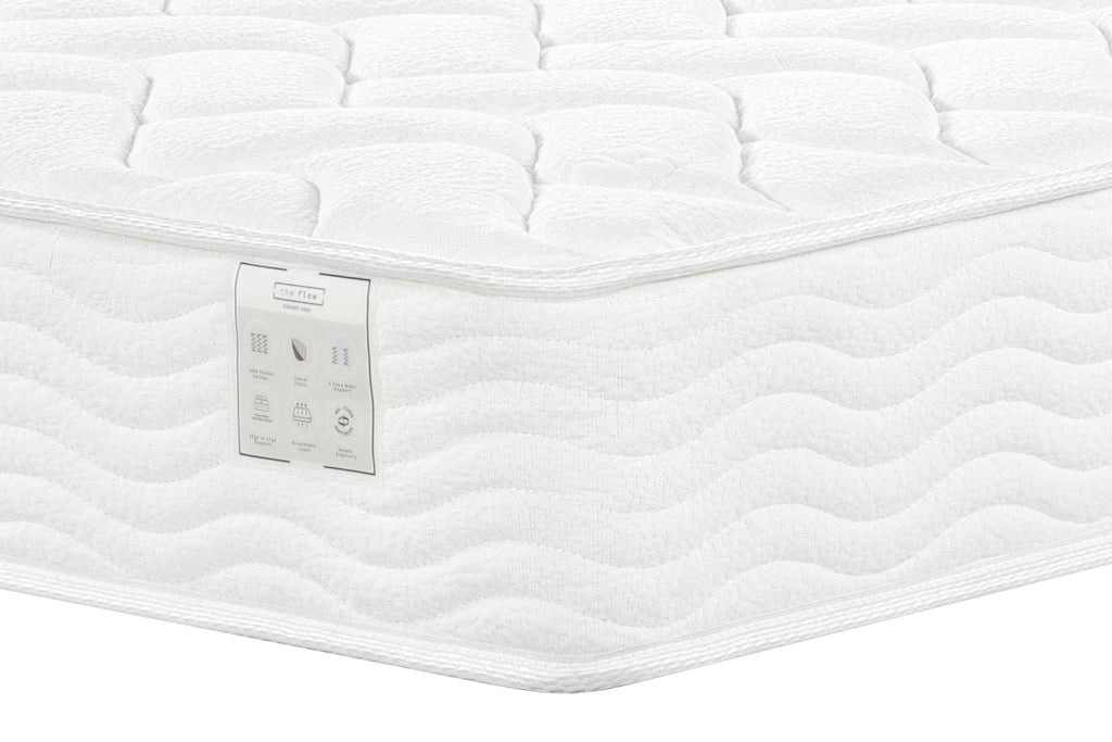 The Flow Pocket 1000 Mattress - 3ft Single - The Oak Bed Store