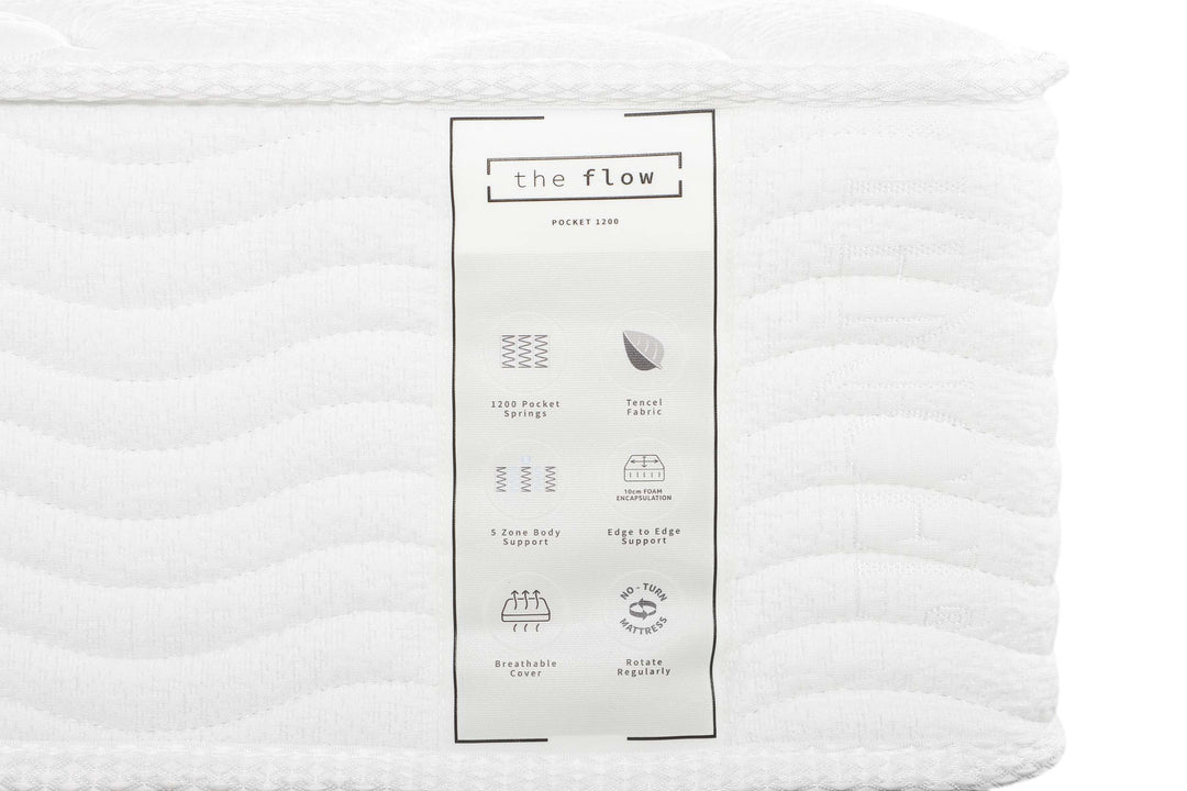 The Flow Pocket 1200 Mattress - The Oak Bed Store