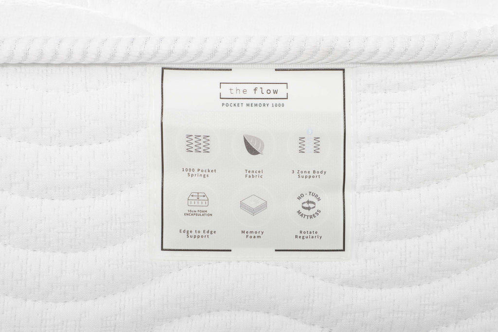 The Flow Pocket Memory 1000 Mattress - 3ft Single - The Oak Bed Store
