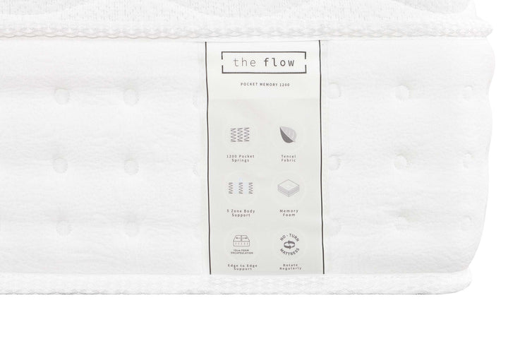 The Flow Pocket Memory 1200 Mattress - The Oak Bed Store
