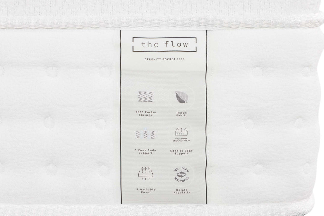 The Flow Serenity Pocket 2800 Mattress - The Oak Bed Store