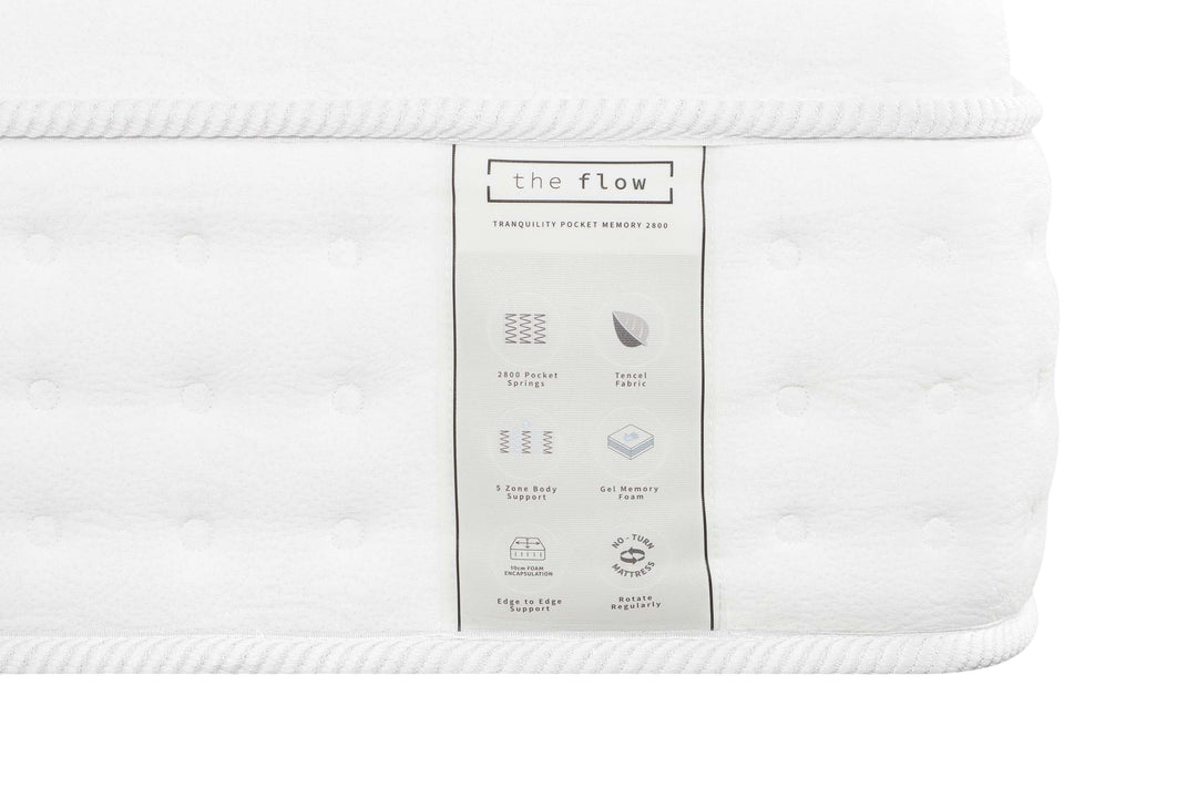 The Flow Tranquility Pocket Gel Memory 2800 Mattress - The Oak Bed Store
