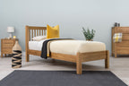 Trafalgar Solid Natural Oak Bed Frame - 3ft Single - The Oak Bed Store