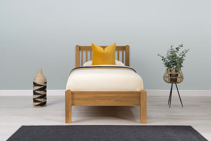 Trafalgar Solid Natural Oak Bed Frame - 3ft Single - The Oak Bed Store