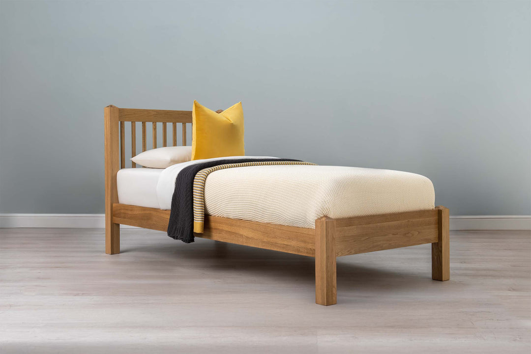 Trafalgar Solid Natural Oak Bed Frame - 3ft Single - The Oak Bed Store