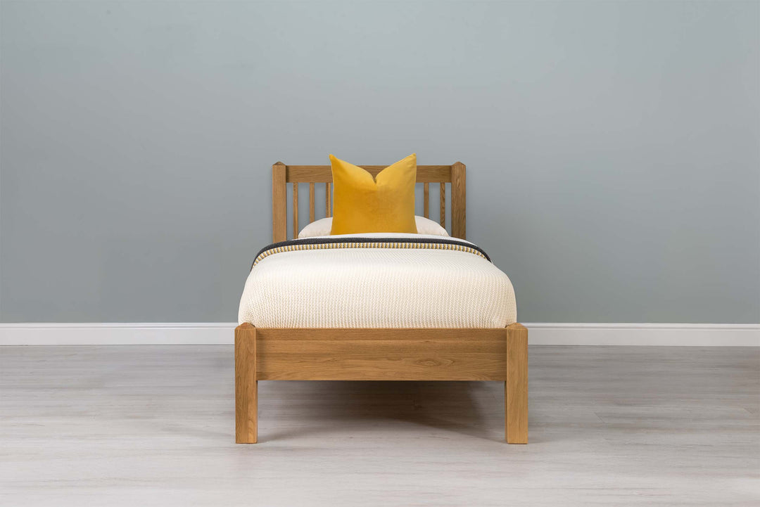 Trafalgar Solid Natural Oak Bed Frame - 3ft Single - The Oak Bed Store