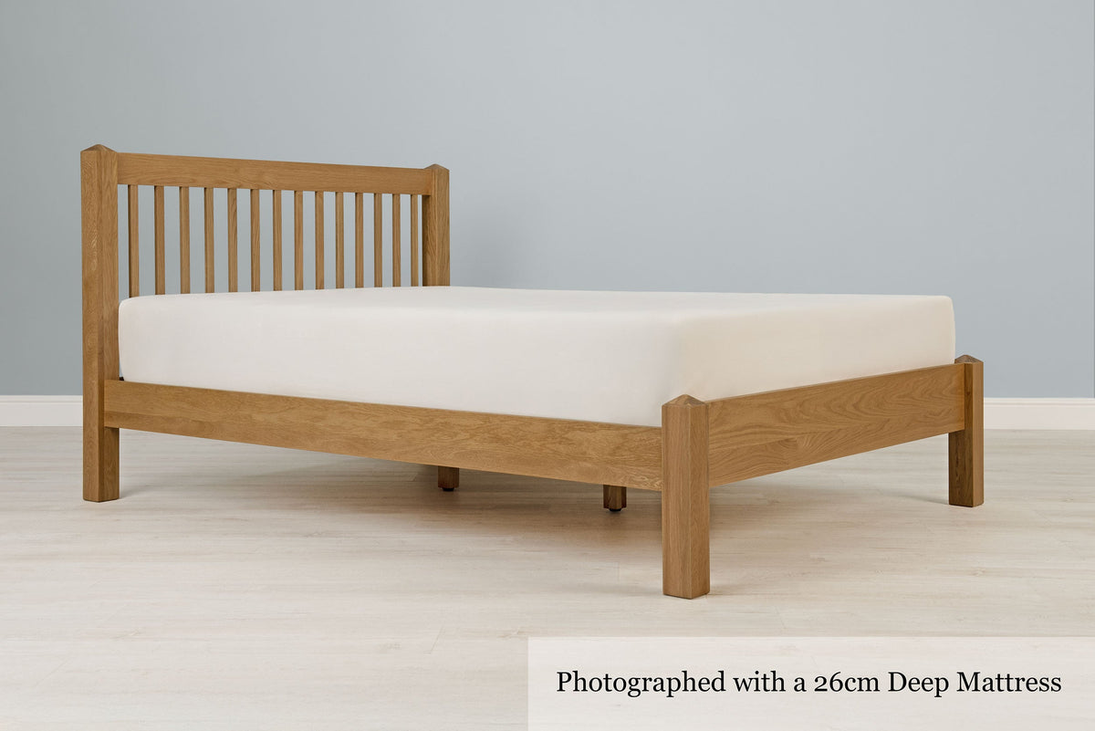 Trafalgar Solid Natural Oak Bed Frame - 4ft Small Double - The Oak Bed Store