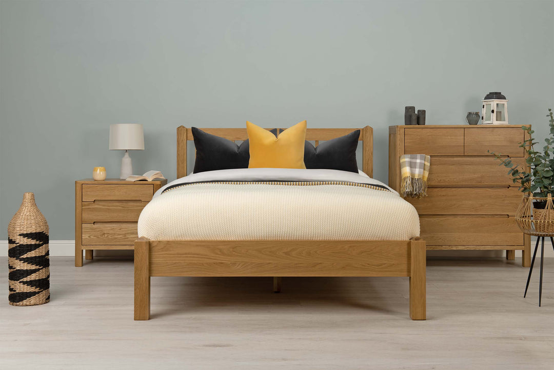 Trafalgar Solid Natural Oak Bed Frame - 4ft Small Double - The Oak Bed Store