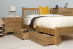 Trafalgar Solid Natural Oak Bed Frame - 4ft6 Double - The Oak Bed Store