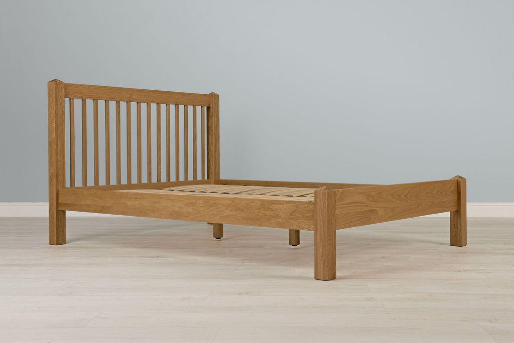 Trafalgar Solid Natural Oak Bed Frame - 4ft6 Double - The Oak Bed Store