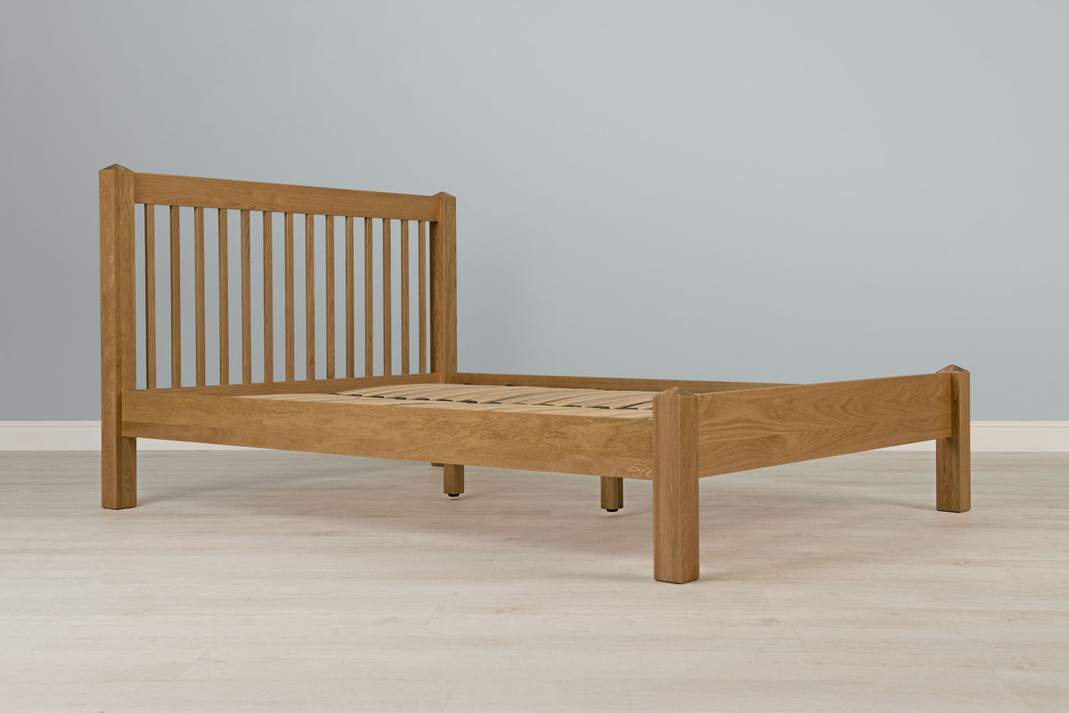 Trafalgar Solid Natural Oak Bed Frame - 4ft6 Double - The Oak Bed Store