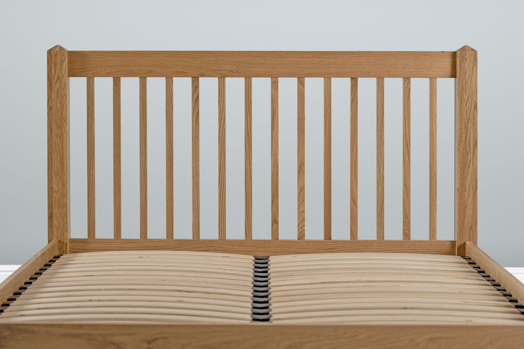Trafalgar Solid Natural Oak Bed Frame - 4ft6 Double - The Oak Bed Store