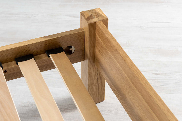 Trafalgar Solid Natural Oak Bed Frame - 4ft6 Double - The Oak Bed Store